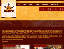 Tablet Screenshot of kikosrestaurant.com